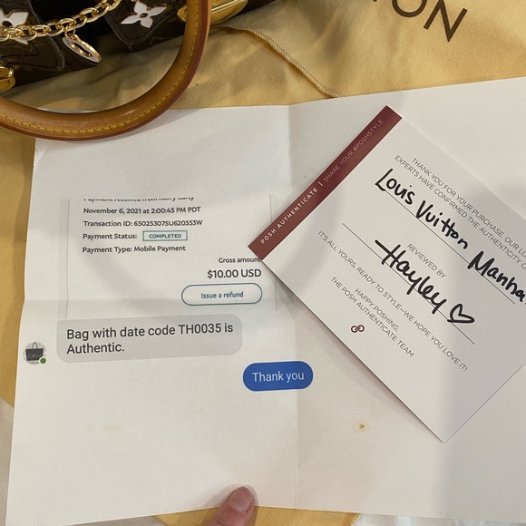 Louis Vuitton Monogram Canvas Manhattan PM Bag - Picture 11 of 16